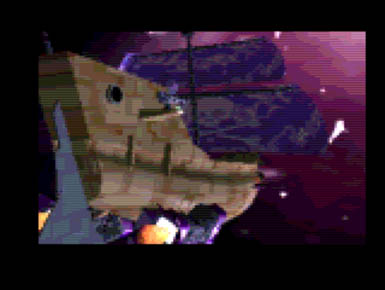 Hmm...Big scary pirate ships are never good.
